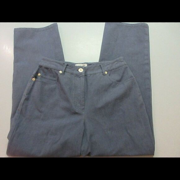 St. John Sport blue 5 pocket pants sz 6 - Picture 1 of 4